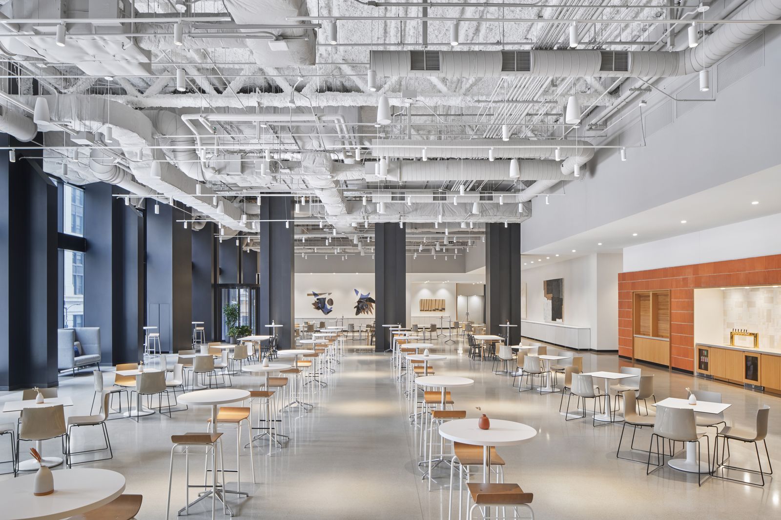 Open gathering space at Convene, Willis Tower